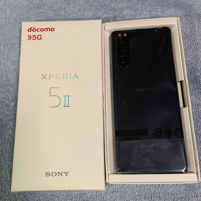 Xperia 5 II ブルー 128 GB docomo SIMロック解除済 純正/新品 スマホ