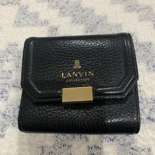 ランバンコレクション(LANVIN COLLECTION)のランバンコレクション　三つ折り財布　ブラック(財布)