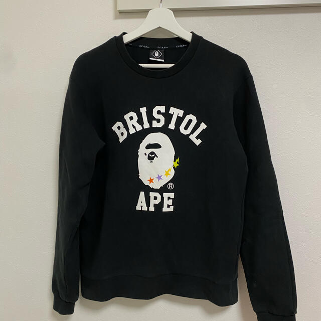 FCRB×APE スウェット　ブラック　S