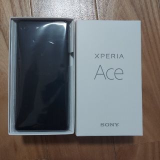 ソニー(SONY)のXperia ace 64GB Black SIMフリー(スマートフォン本体)