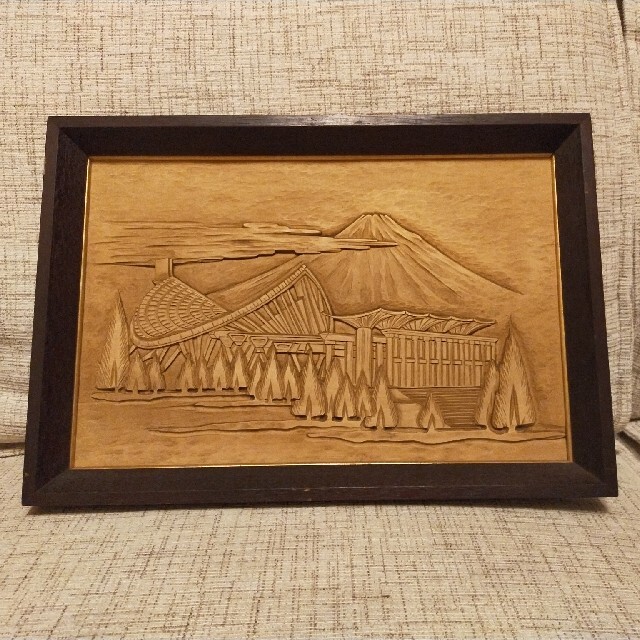 木彫りの富士山の通販 by まま's shop|ラクマ 木彫りの富士山の通販 by まま's shop|ラクマ
