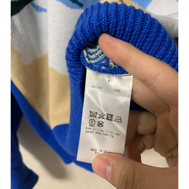 ALLEGE(アレッジ)のTTT_MSW  tttmsw beach knit blue M メンズのトップス(ニット/セーター)の商品写真