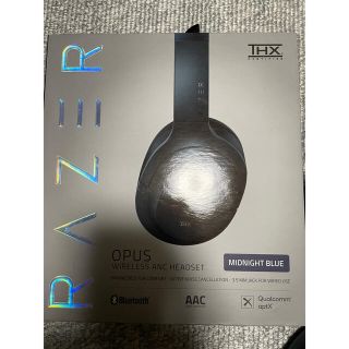 【中古品】razer opus ノイズキャンセリング ワイヤレスヘッドセット(ヘッドフォン/イヤフォン)