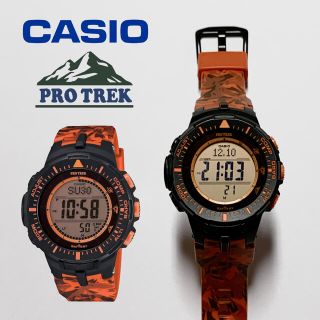 カシオ(CASIO)の美品 CASIO PRO TREK PRG-300CM-4 カシオ プロトレック(腕時計(デジタル))