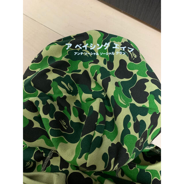 BAPE パーカー　レア　アベイシングエイプ　緑　シャーク