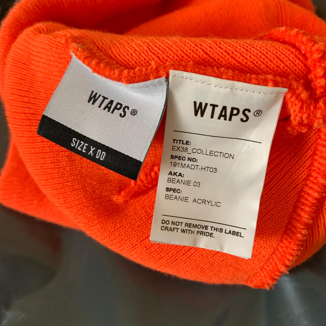 W)taps(ダブルタップス)のWTAPS 19SS BEANIE 03 ビーニー ニットキャップ オレンジ メンズの帽子(ニット帽/ビーニー)の商品写真