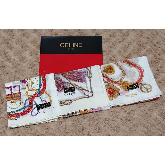 celine(セリーヌ)の売約済《未使用》CELINE 15枚セット レディースのファッション小物(ハンカチ)の商品写真