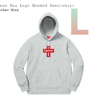 シュプリーム(Supreme)のCross Box Logo Hooded Sweatshirt  L(パーカー)