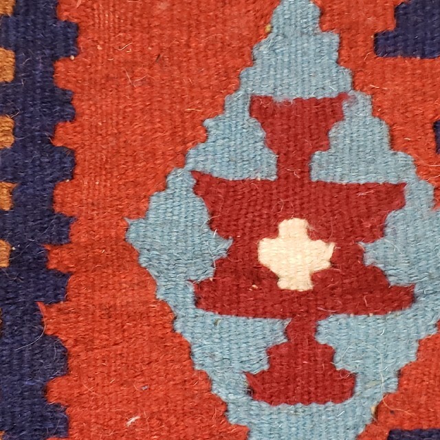 新品　イラン直輸入　手織り　ペルシャ絨毯　ギャッベ　玄関マット　リビングラグ 1