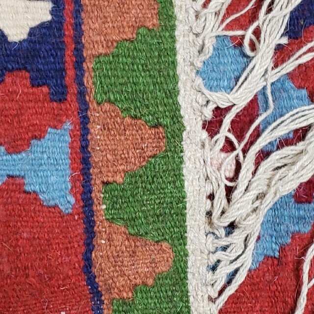 新品　イラン直輸入　手織り　ペルシャ絨毯　ギャッベ　玄関マット　リビングラグ 2