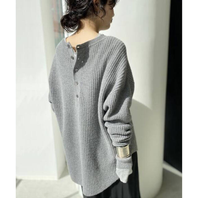 レディースL'Appartement 最終価格　Thermal Knit 新品　グレー