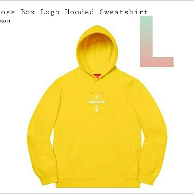 パーカーCross Box Logo Hooded Sweatshirt  L