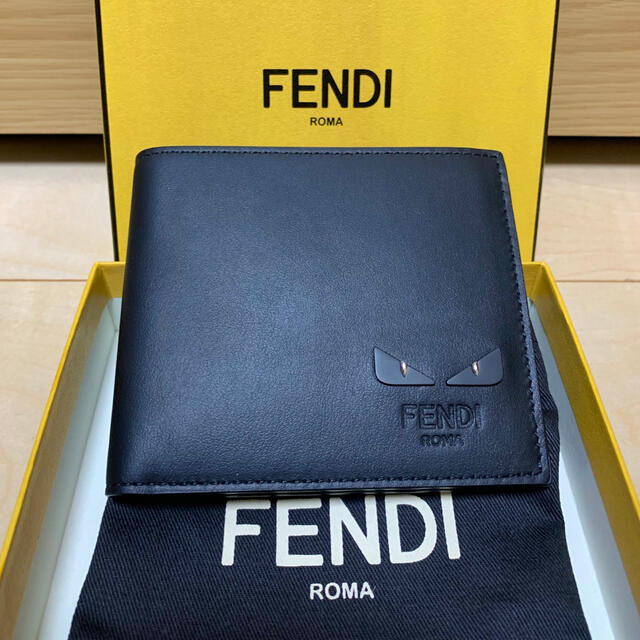 【FENDI】二つ折り財布　モンスター　7M0169 6OC F0GXNメンズ