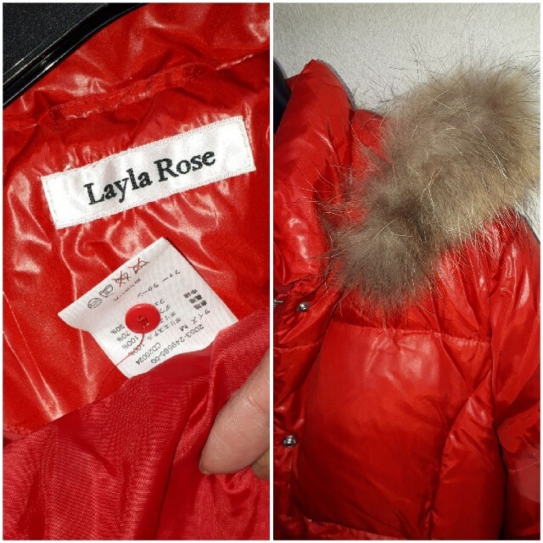 Layla Rose(レイラローズ)の美品‼Layla Rose☆レッドダウン レディースのジャケット/アウター(ダウンコート)の商品写真