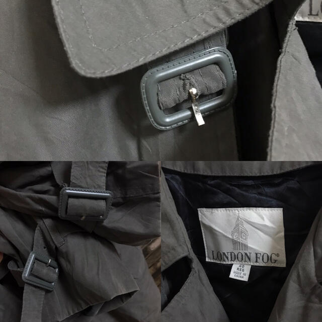フォロー割専用価格LONDON FOG トレンチコート　カーキ　40 メンズのジャケット/アウター(トレンチコート)の商品写真