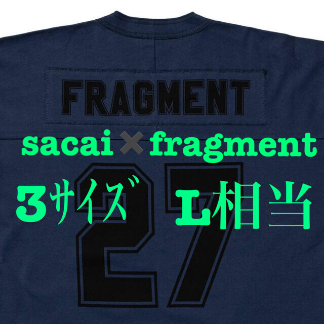 3サイズ sacai x fragment design - Tシャツ/カットソー(七分/長袖)