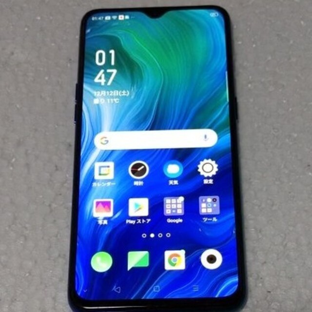 ANDROID(アンドロイド)の【美品】OPPO reno a 64G ブルー スマホ/家電/カメラのスマートフォン/携帯電話(スマートフォン本体)の商品写真