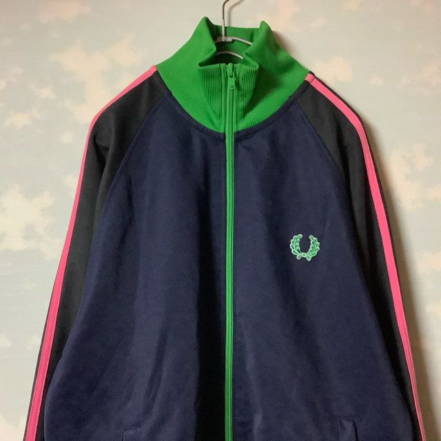 ポルトガル製 Fred Perry トラックトップ ジャージ マルチカラー レア