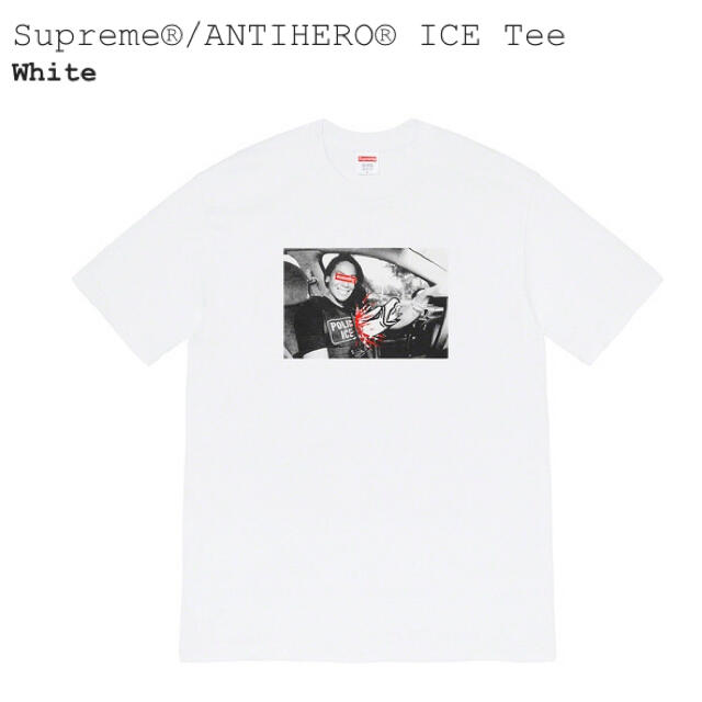 Supreme®/ANTIHERO® ICE Tee 白 Sサイズ