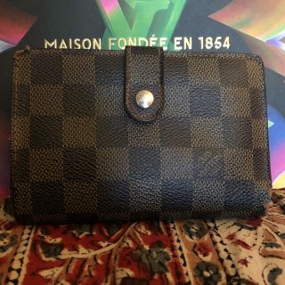 ルイヴィトン(LOUIS VUITTON)の☆シルバー☆ヴィトン  ダミエ ガマ口 財布(財布)