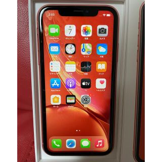 アイフォーン(iPhone)のiPhoneXr 128GB コーラル ジャンク simフリー(スマートフォン本体)