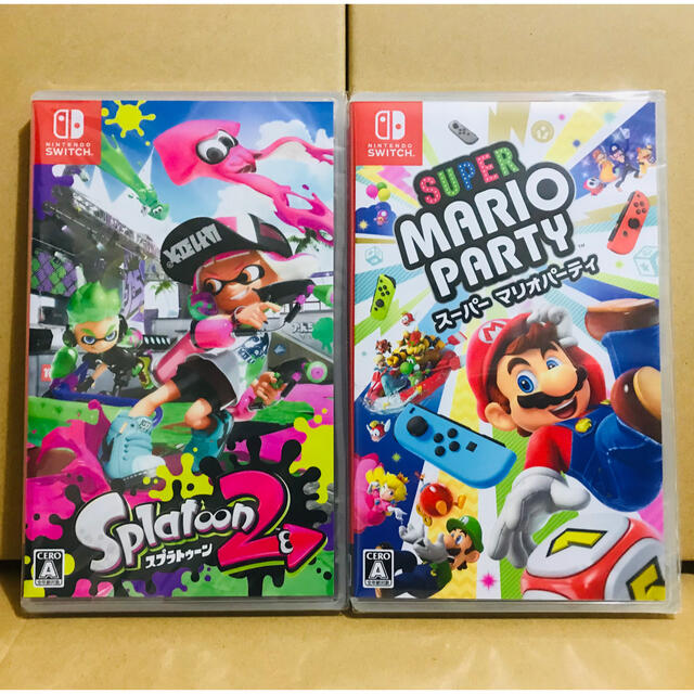 2台 ○スプラトゥーン2 ○スーパー マリオパーティ switchソフト 【日本限定モデル】 4080円引き