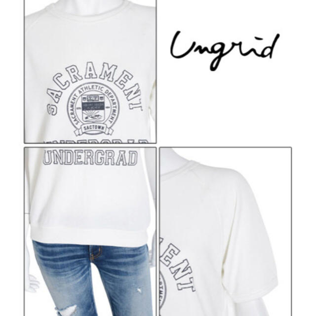 Ungrid(アングリッド)のungridスゥェットTシャツ レディースのトップス(カットソー(半袖/袖なし))の商品写真