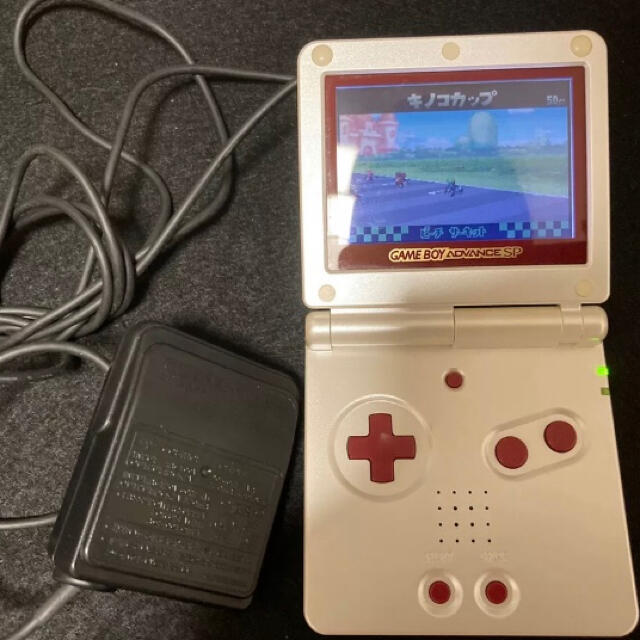 ゲームボーイ(ゲームボーイ)のゲームボーイアドバンス　スーパーファミコン　動作品　マリオカート　充電器つき エンタメ/ホビーのゲームソフト/ゲーム機本体(家庭用ゲームソフト)の商品写真