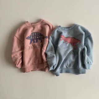 マーキーズ(MARKEY'S)の韓国子供服　恐竜スウェット/ティラノサウルス　トレーナー　120〜130(Tシャツ/カットソー)