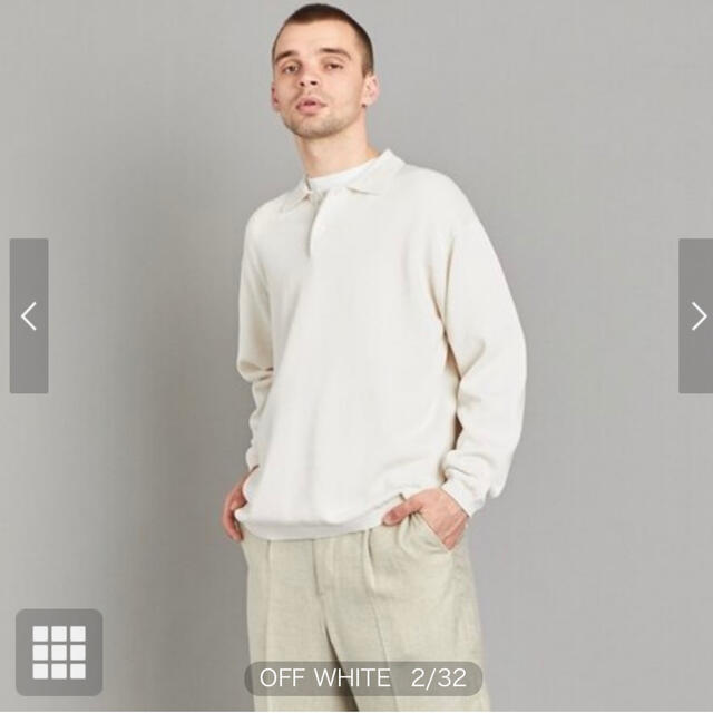 steven alan(スティーブンアラン)のSteven Alan light gas ctn polo size L新品 メンズのトップス(ニット/セーター)の商品写真