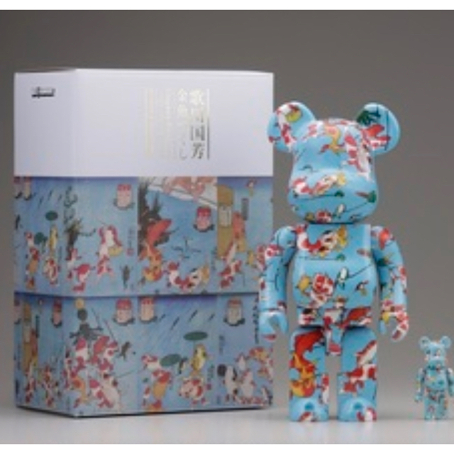 ベアブリック　BE@RBRICK 歌川国芳「金魚づくし」100％ & 400％