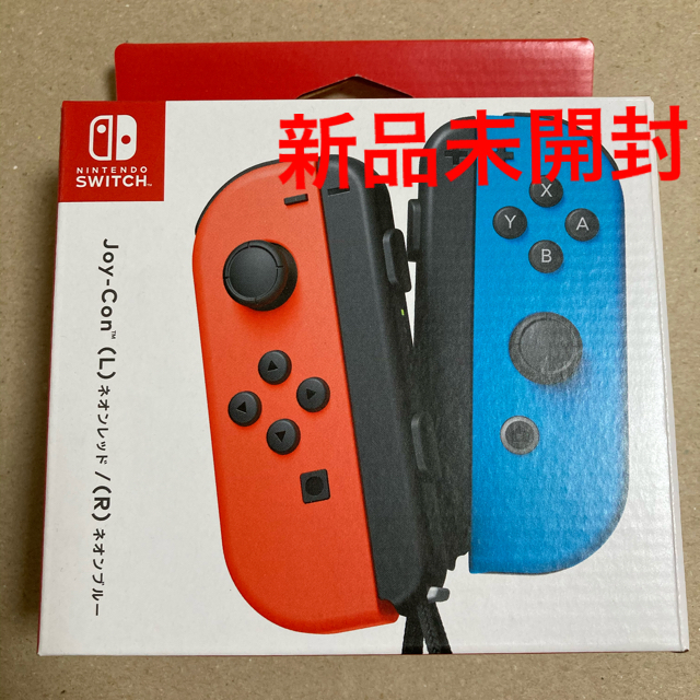 Nintendo Switch(ニンテンドースイッチ)の【未開封】任天堂 Joy-Con (L)ネオンレッド/(R)ネオンブルー エンタメ/ホビーのゲームソフト/ゲーム機本体(その他)の商品写真