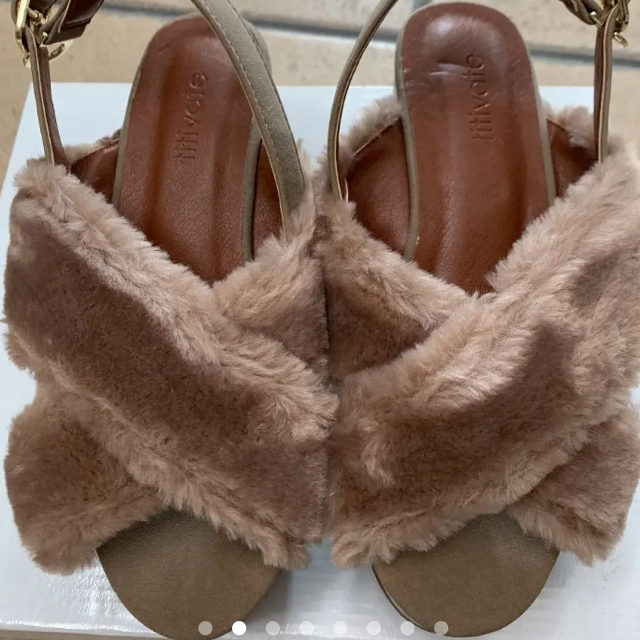 titivate - 新品♡titivate ファーサンダル レディース靴 厚底の通販