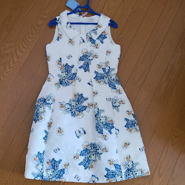 MONNALISA モナリザ花柄ワンピースキッズ服女の子用(90cm~)