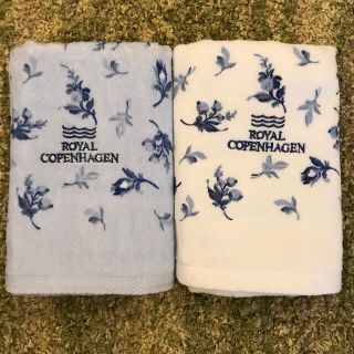 ロイヤルコペンハーゲン(ROYAL COPENHAGEN)のRoyal Copenhagen フェイスタオル2枚(タオル/バス用品)