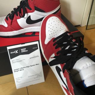 ナイキ(NIKE)のSPIDERMAN NIKE AIR JORDAN 1 HIGH OG(スニーカー)