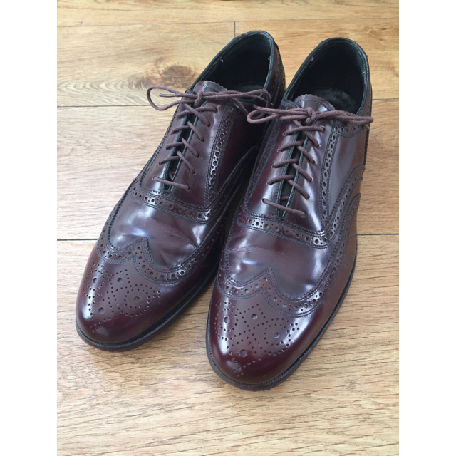 フローシャイム FLORSHEIM US8 1/2  D バーガンディ