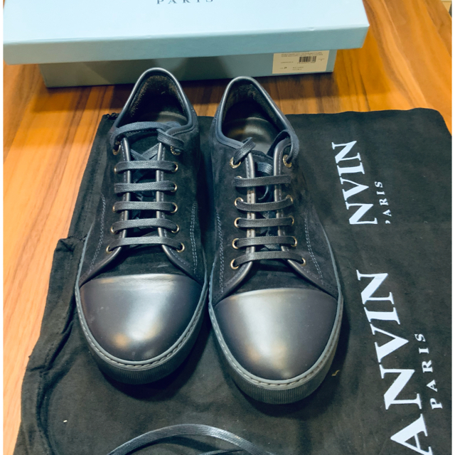 サイズ LANVIN スエードスニーカー サイズ7 qyrgF-m61434455221 メンズ