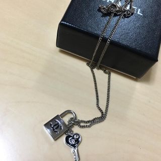 シャネル(CHANEL)のココマーク付きカデナハートキーネックレス(ネックレス)