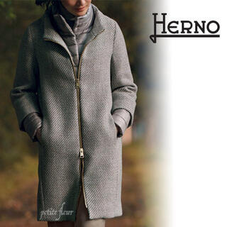 ヘルノ(HERNO)のLeaf様専用　Herno 2020AW 雑誌掲載 コート ツイード キルティン(ロングコート)