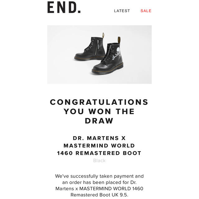 DR. MARTENS x MASTERMIND WORLD 28.5cm 3