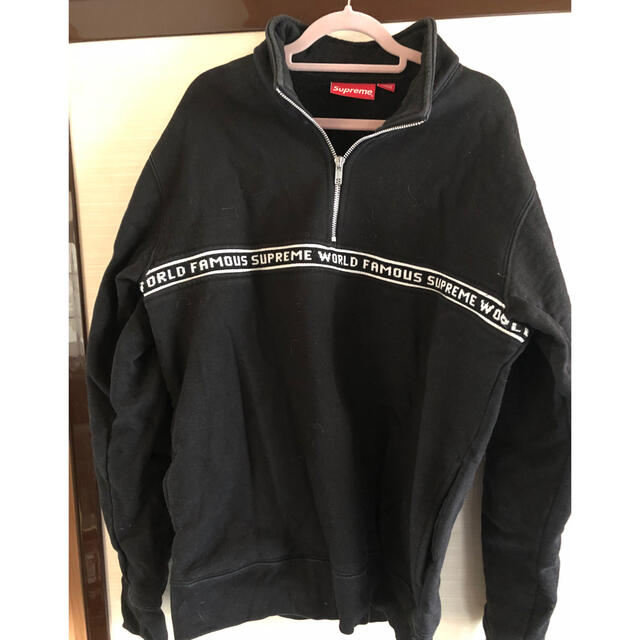 Supreme シュプリーム ハーフジップ スウェット MILANO 刺繍入り rex