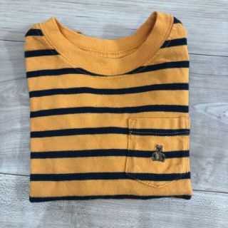 ベビーギャップ(babyGAP)の12/22までの出品。ベビーギャップ　90cm ボーダー　長袖カットソー　ロンT(Tシャツ/カットソー)