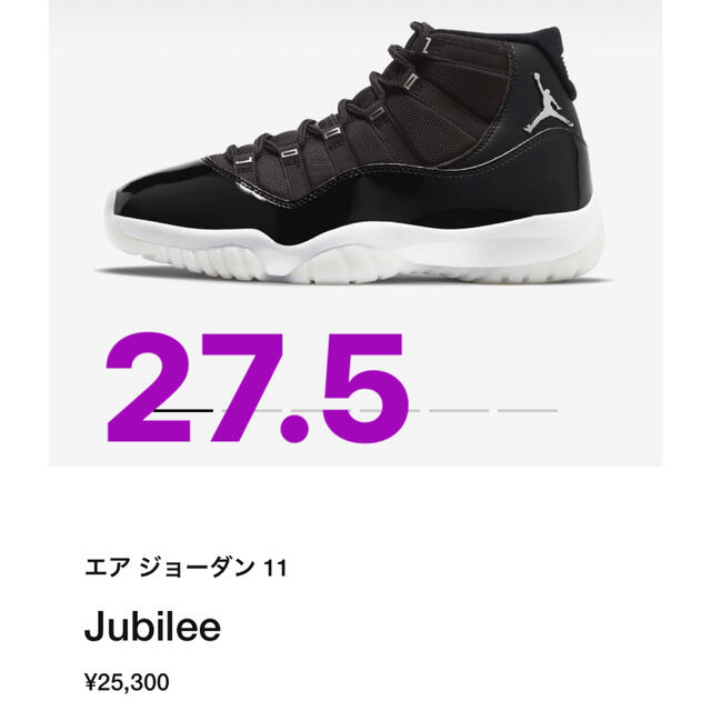 27.5cm NIKE AIR JORDAN 11 RETRO JUBILEE 高価な購入 メンズ | bca.edu.gr