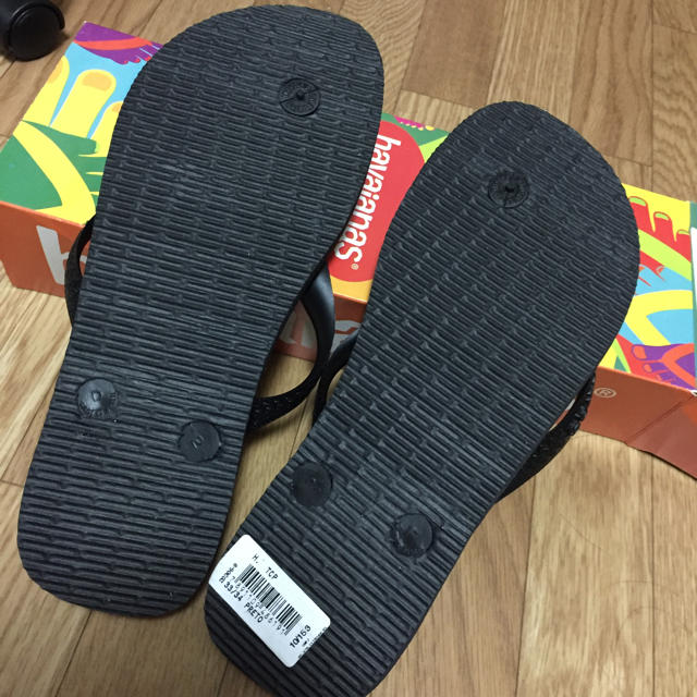 havaianas(ハワイアナス)のハワイアナス♡ブラックビーチサンダル レディースの靴/シューズ(ビーチサンダル)の商品写真