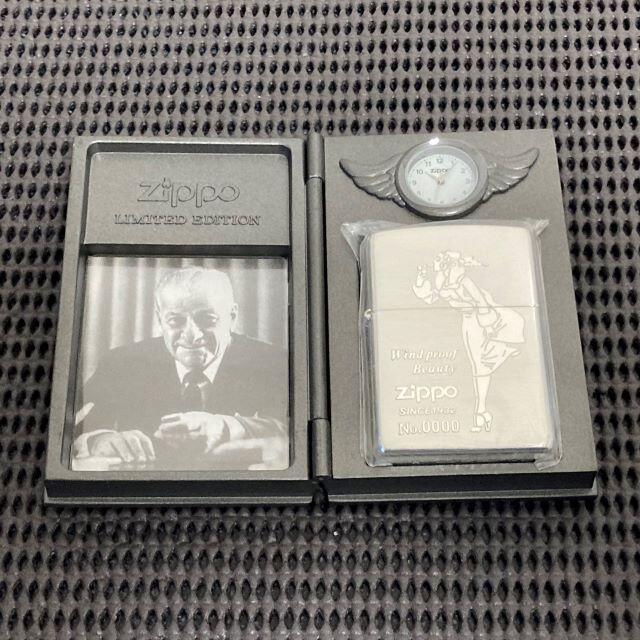 rika様専用】ZIPPO 置時計付限定 シリアルナンバー0000 流行