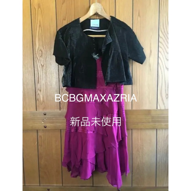 BCBGMAXAZRIA(ビーシービージーマックスアズリア)の【未使用】銀座BCBGMAXAZRIA ★シルク100%ワンピ レディースのワンピース(ひざ丈ワンピース)の商品写真