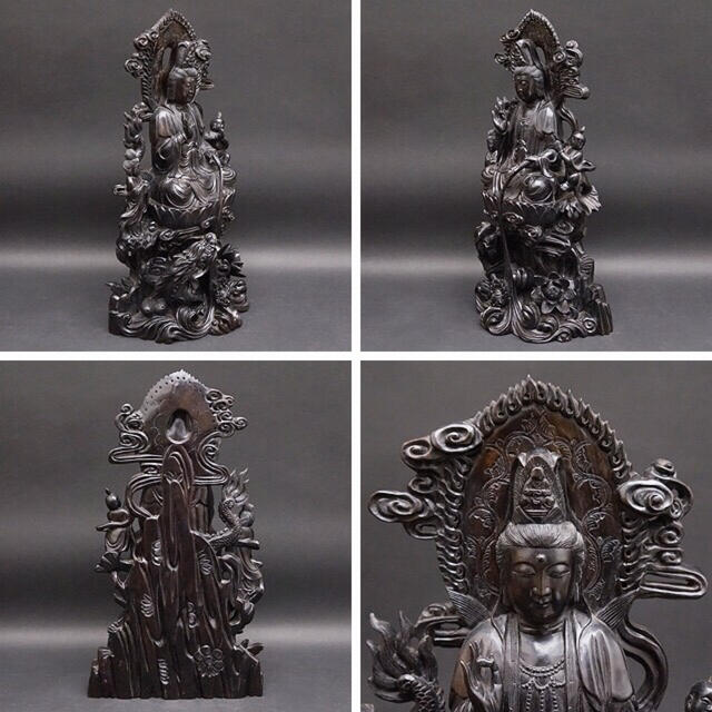 観音像 仏教美術 座観音 時代 骨董 オブジェ 置物 古美術品 www