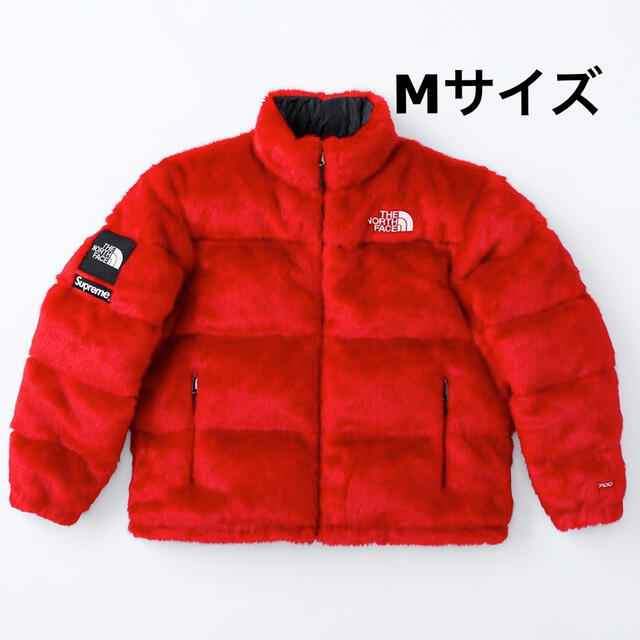 supreme northface ヌプシ 赤M ダウンジャケット