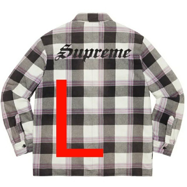 Supreme Quilted Flannel Shirt White